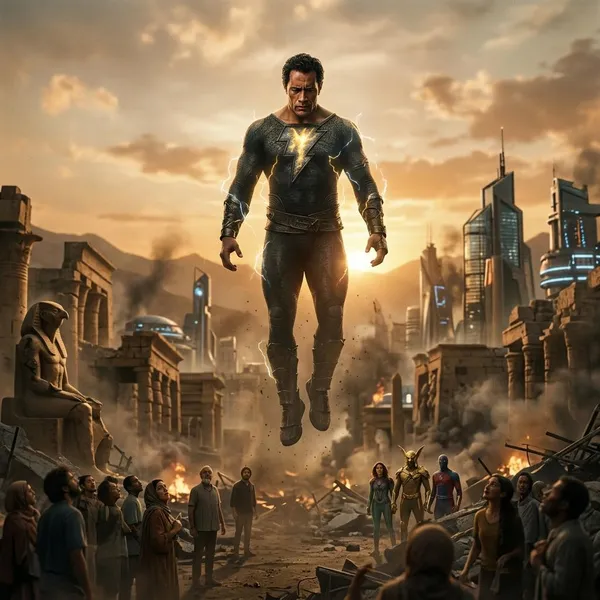 How does Black Adam end?
